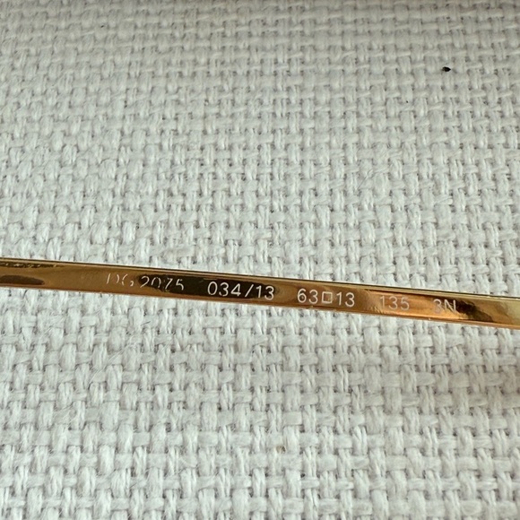 Dolce & Gabbana Brown Aviator Sunglasses DG 2075 034/13 63x13 135 - Picture 8 of 8